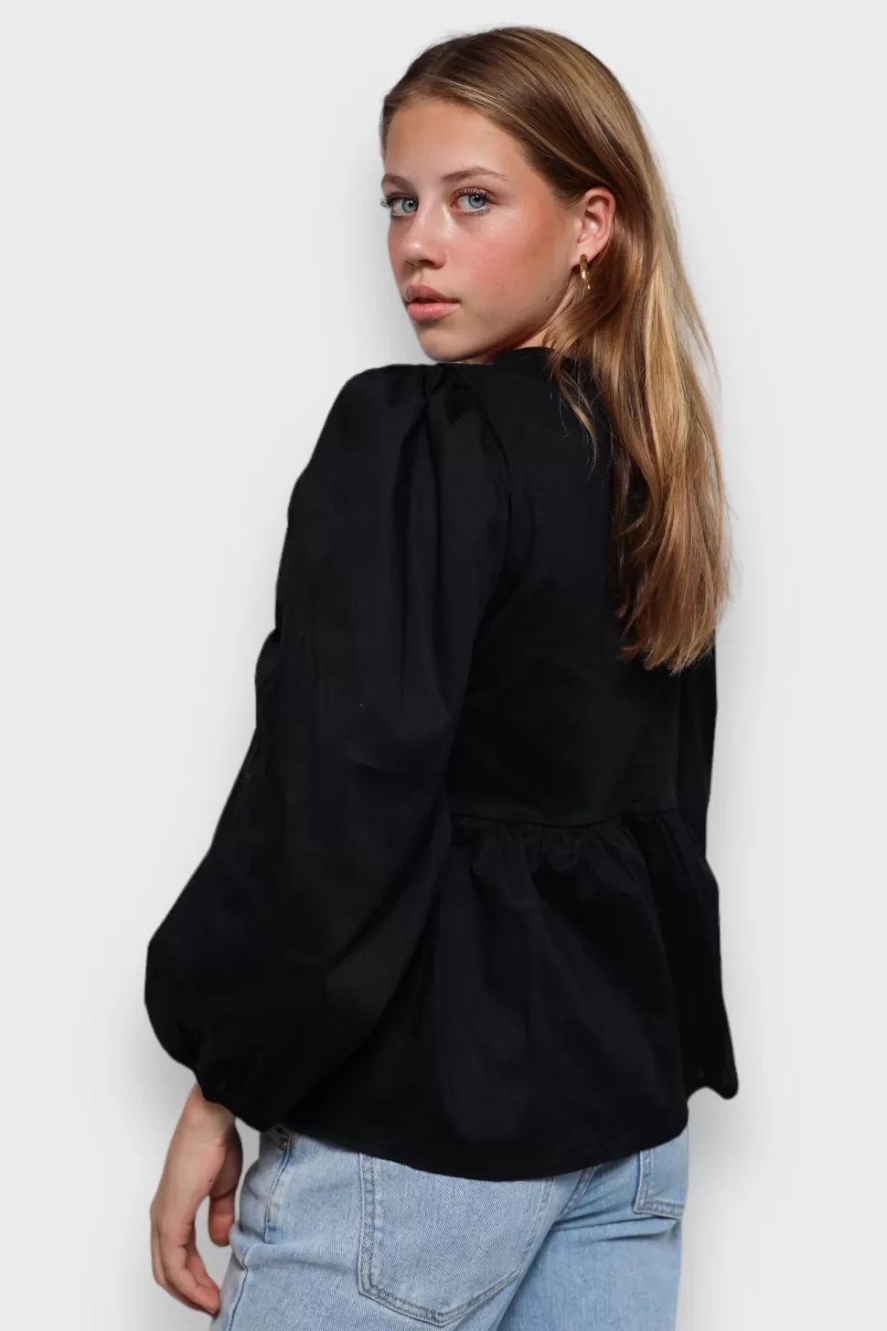 Chemisier "Ange" Noir*Meet Me There Best Sale