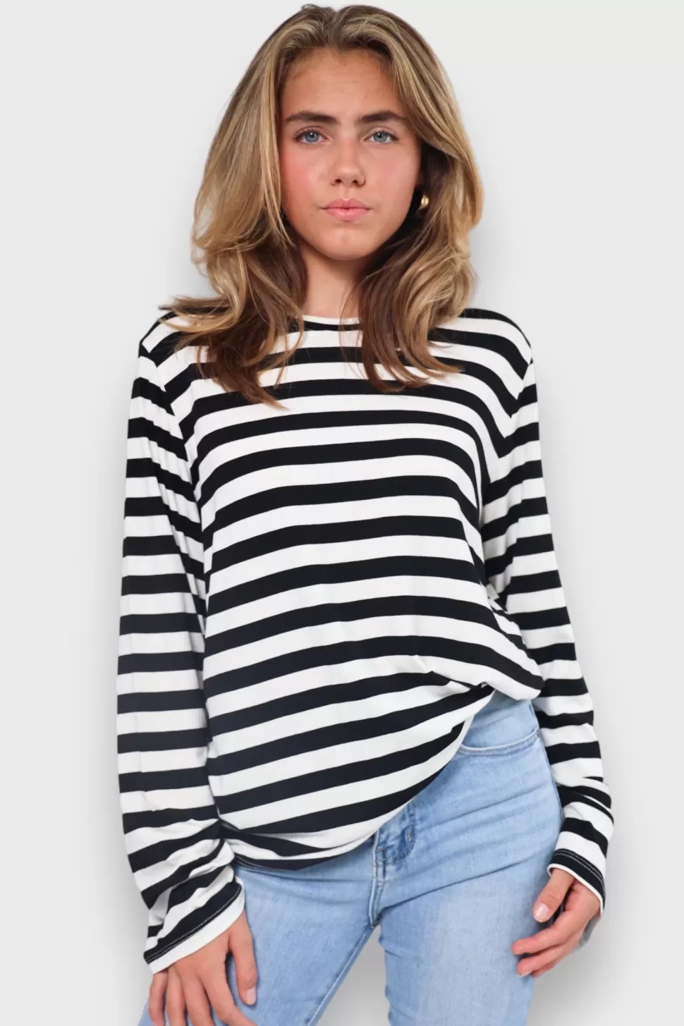 Manches Longues Raye Noir*Meet Me There Flash Sale