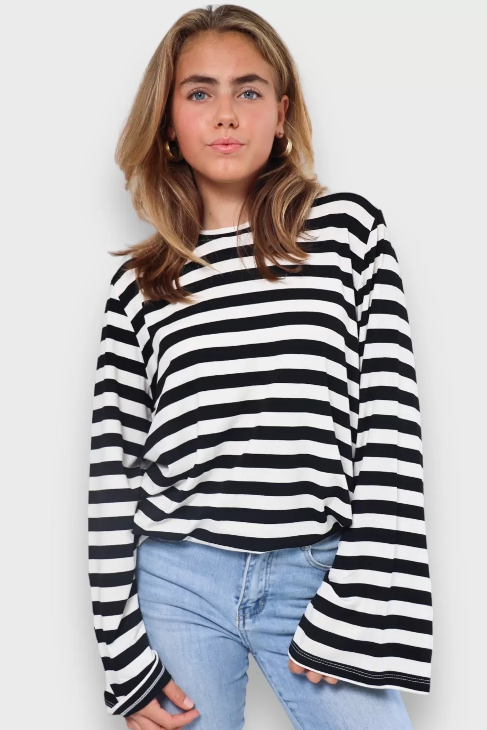 Manches Longues Raye Noir*Meet Me There Flash Sale