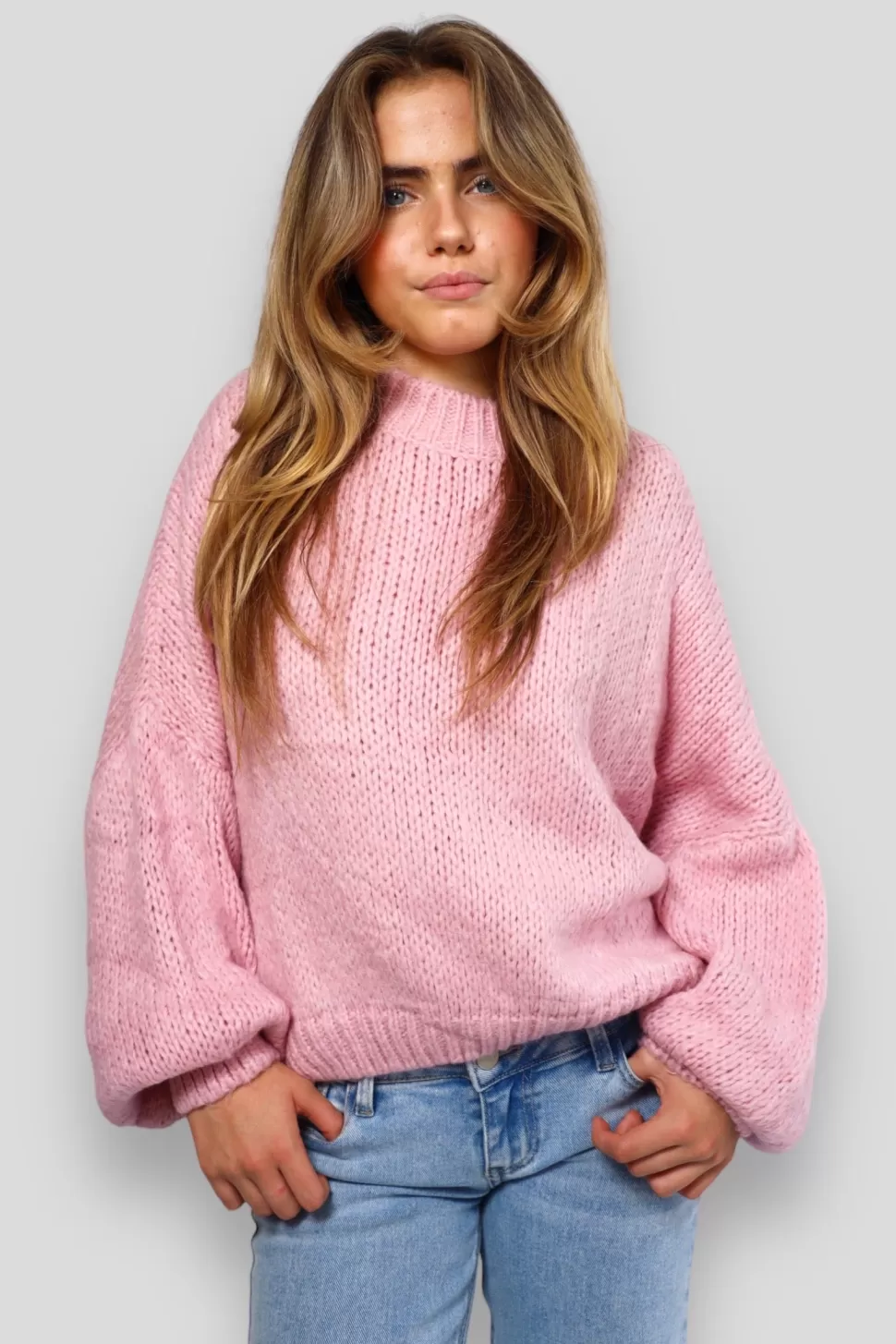 Pull "Gardez-Moi Au Chaud" Rose Bebe*Meet Me There Cheap