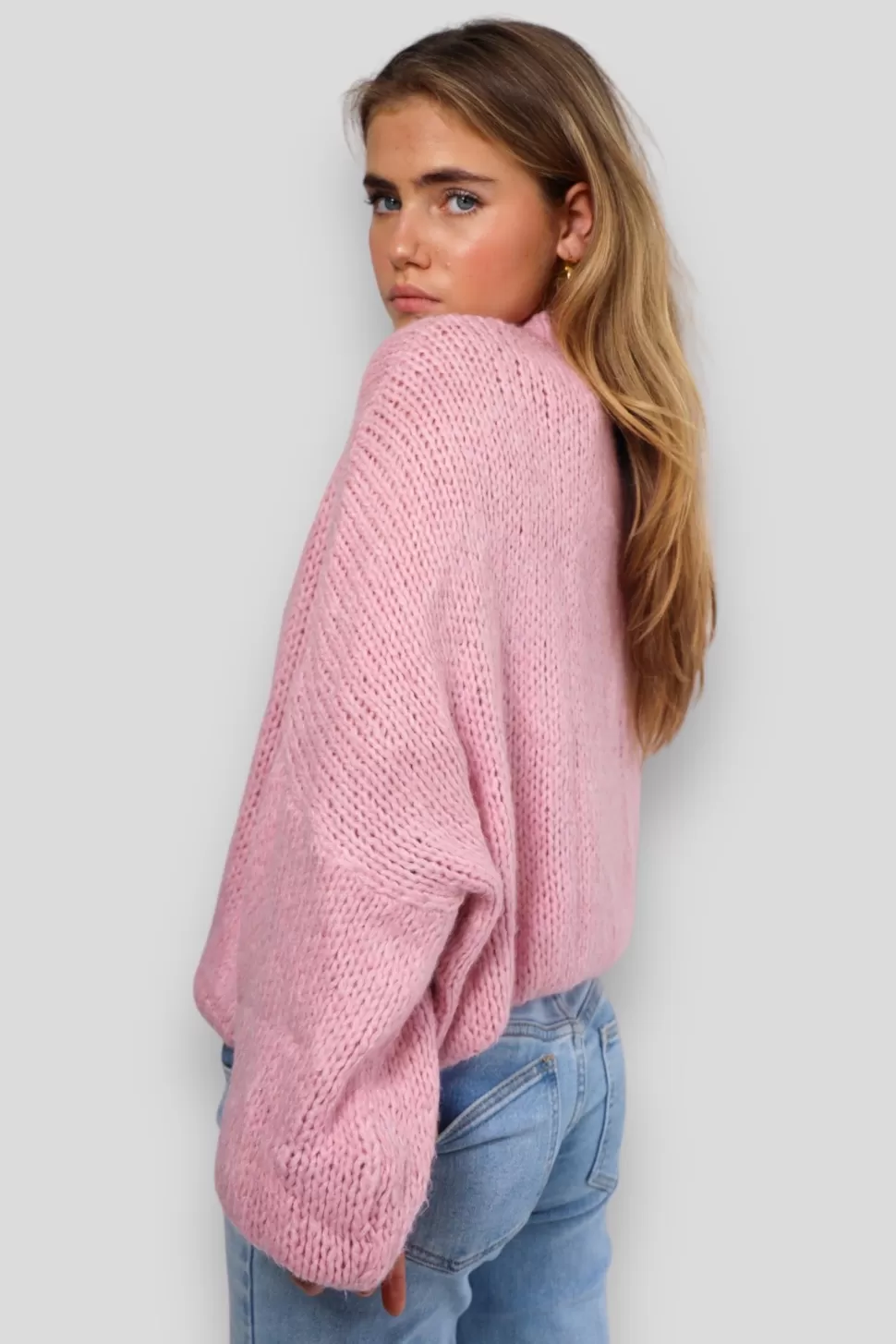 Pull "Gardez-Moi Au Chaud" Rose Bebe*Meet Me There Cheap