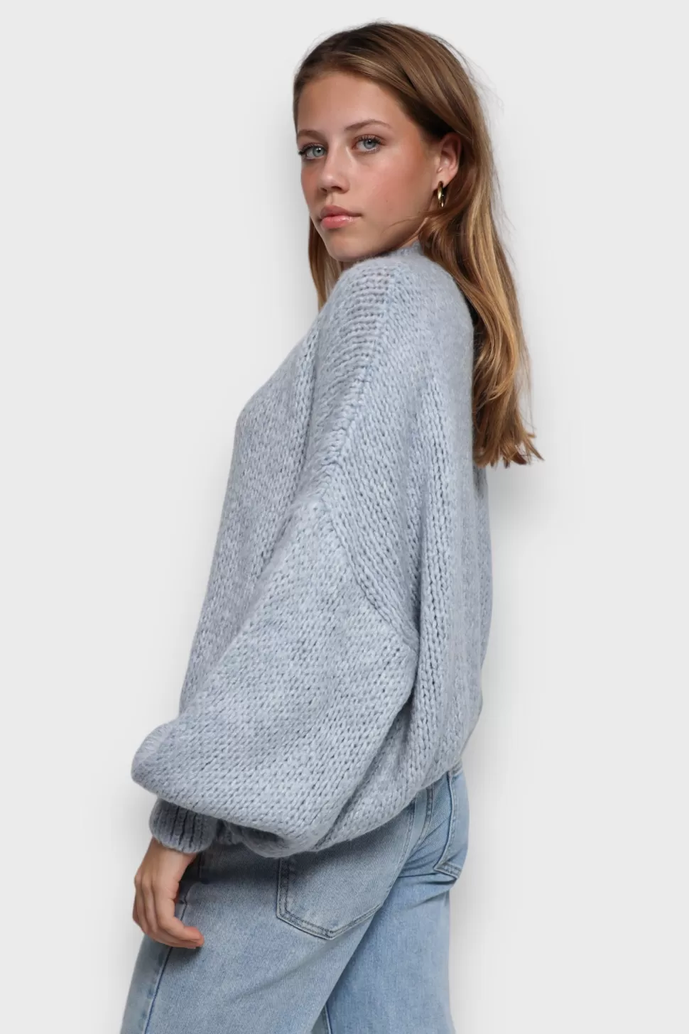 Pull "Keep Me Warm" Bleu Clair*Meet Me There Discount